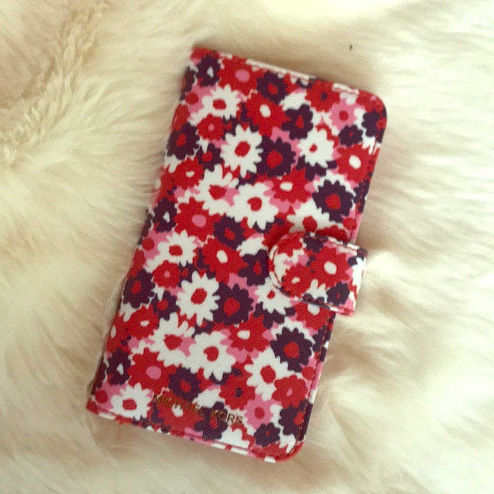 Michael Kors Floral portfolio iPhone X case